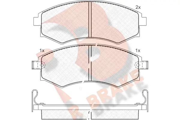 Brake Pad Set, disc brake (RB1267)