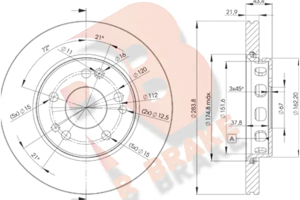 Brake Disc (78RBD22312)