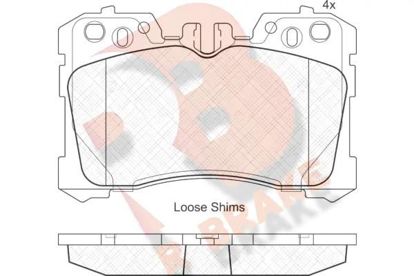 Brake Pad Set, disc brake (RB1935)