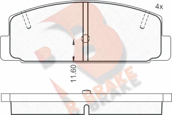 Brake Pad Set, disc brake (RB0785)