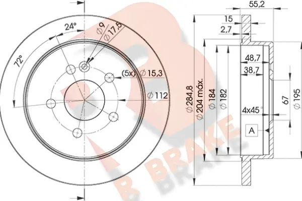 Brake Disc (78RBD24230)