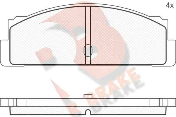 Brake Pad Set, disc brake (RB0067)