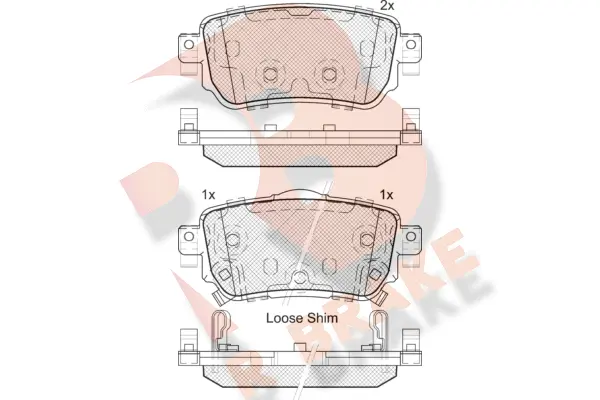 Brake Pad Set, disc brake (RB2188)