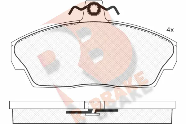 Brake Pad Set, disc brake (RB1332)