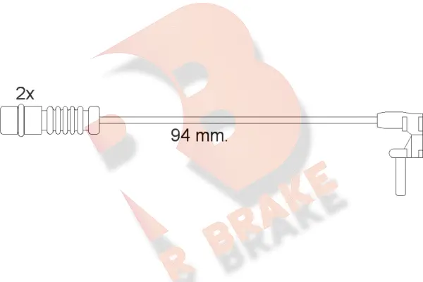 Warning Contact, brake pad wear (610056RB)