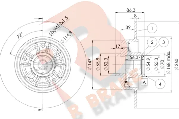 Brake Disc (78RBD14023)