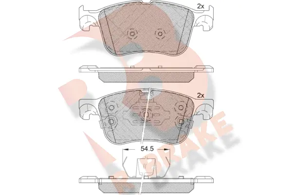 Brake Pad Set, disc brake (RB2321)