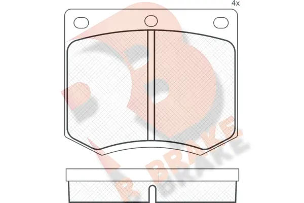 Brake Pad Set, disc brake (RB0255)