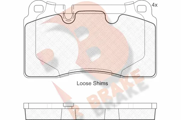 Brake Pad Set, disc brake (RB1789)