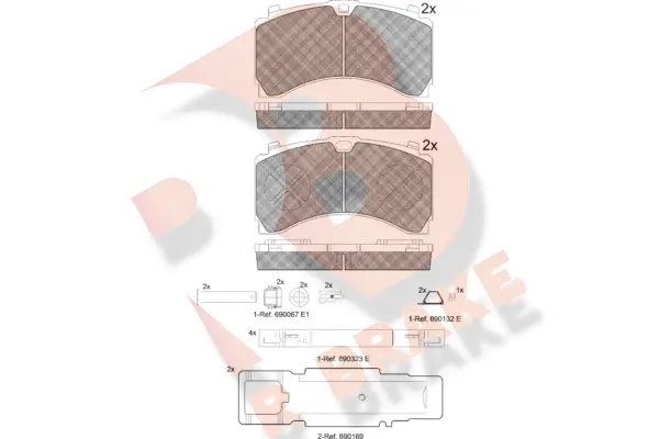 Brake Pad Set, disc brake (RB2123-073)