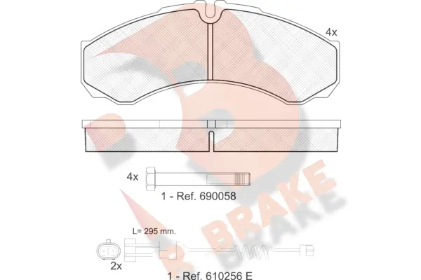 Brake Pad Set, disc brake (RB1208-117)