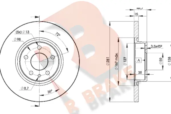 Brake Disc (78RBD28567)