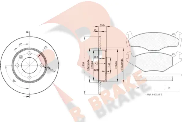 Brake Kit, disc brake (3R10485304)