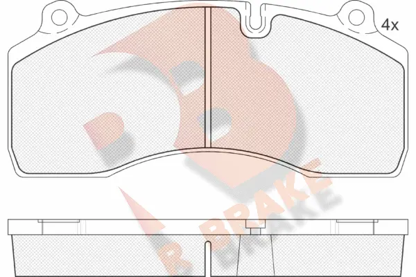 Brake Pad Set, disc brake (RB1977)