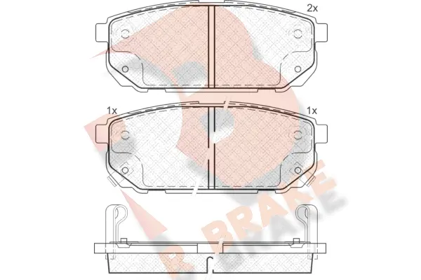Brake Pad Set, disc brake (RB1720)