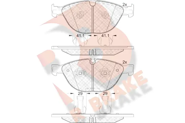 Brake Pad Set, disc brake (RB1973)