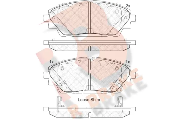 Brake Pad Set, disc brake (RB2171)