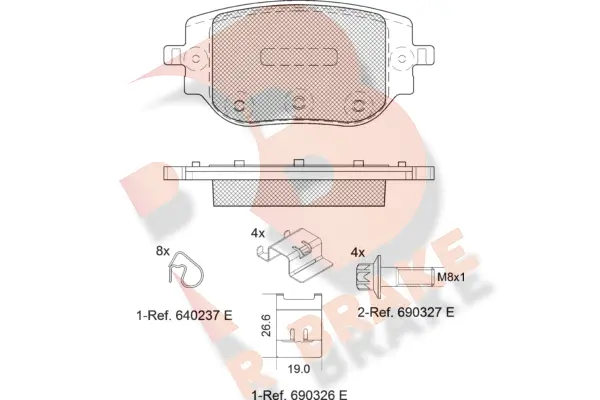 Brake Pad Set, disc brake (RB2415)