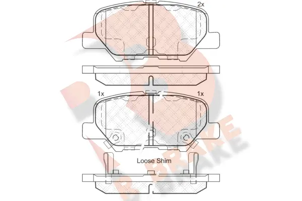 Brake Pad Set, disc brake (RB2118)