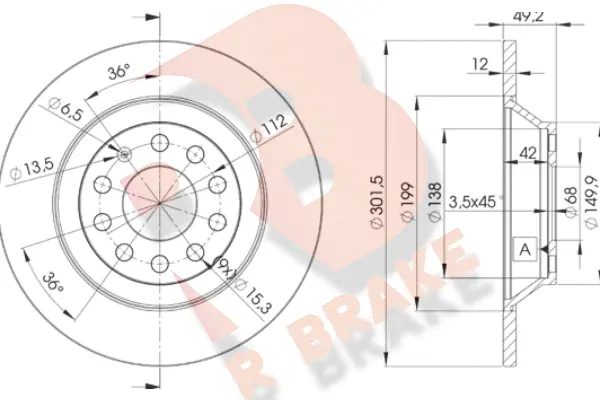 Brake Disc (78RBD25313)