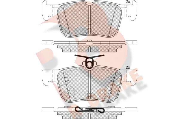 Brake Pad Set, disc brake (RB2198-200)