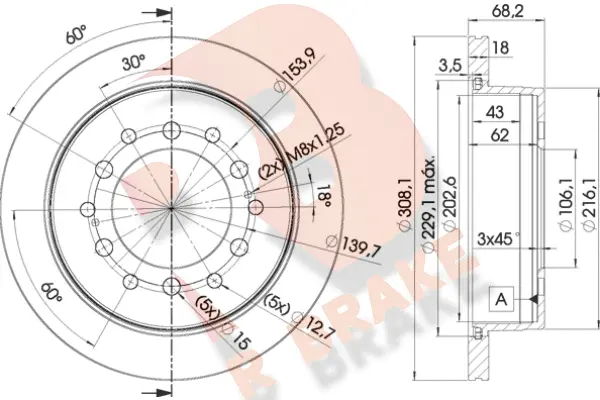Brake Disc (78RBD22919)