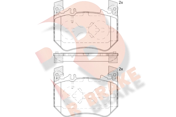 Brake Pad Set, disc brake (RB2439)