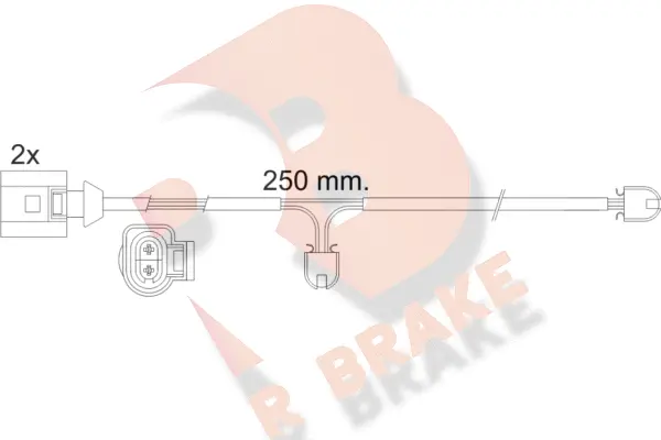 Warning Contact, brake pad wear (610477RB)