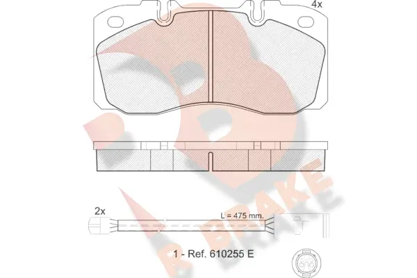 Brake Pad Set, disc brake (RB1161-116)