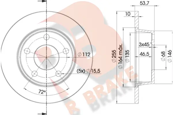 Brake Disc (78RBD22880)