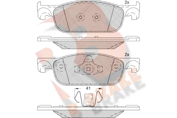 Brake Pad Set, disc brake (RB2274)
