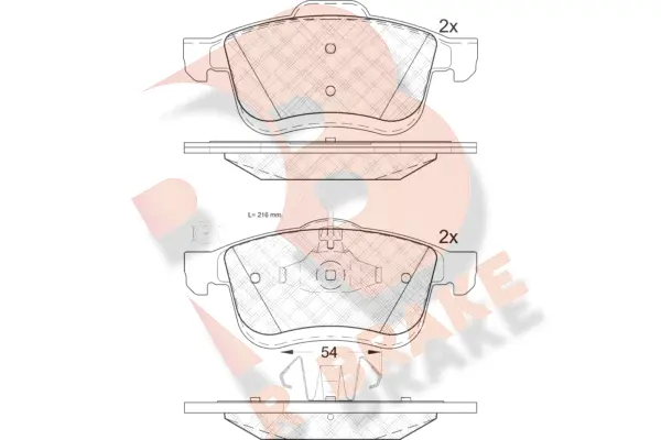Brake Pad Set, disc brake (RB1903)
