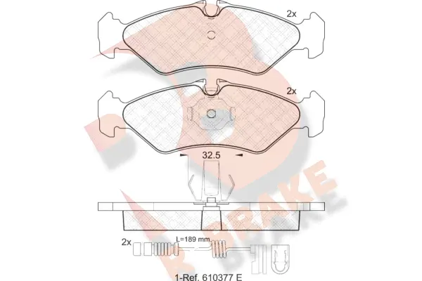 Brake Pad Set, disc brake (RB1102-203)