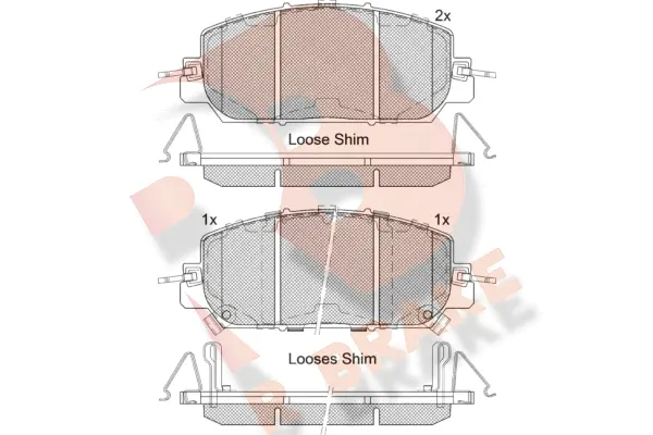 Brake Pad Set, disc brake (RB2322)