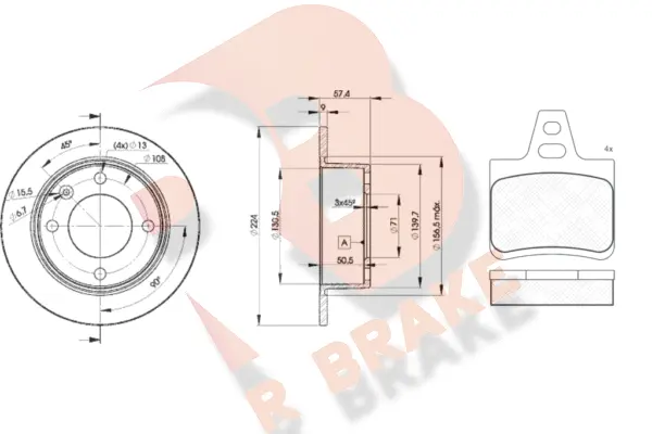 Brake Kit, disc brake (3R08127811)