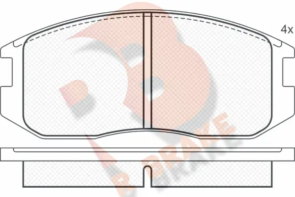 Brake Pad Set, disc brake (RB0875)
