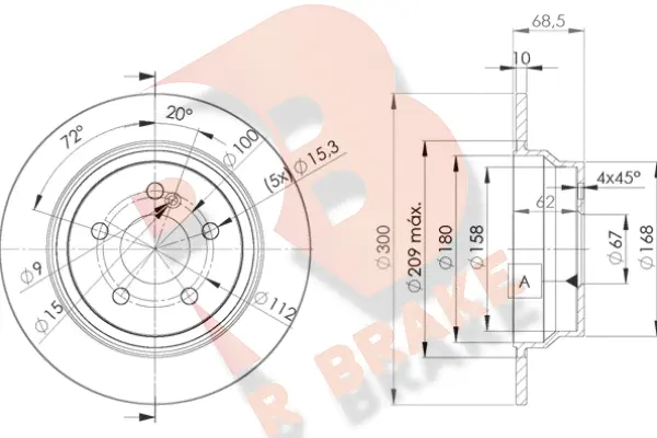 Brake Disc (78RBD20413)