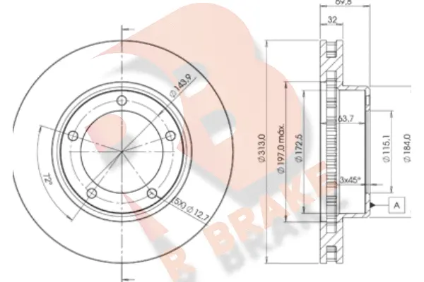 Brake Disc (78RBD21265)