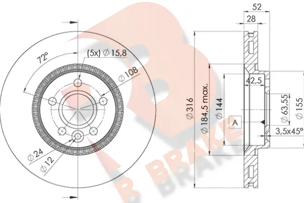 Brake Disc (78RBD21181)