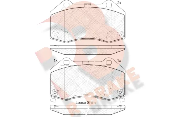 Brake Pad Set, disc brake (RB2132)