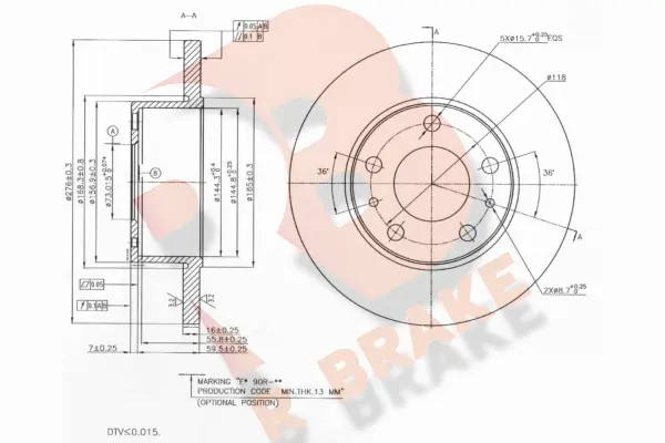 Brake Disc (78RBD20020)