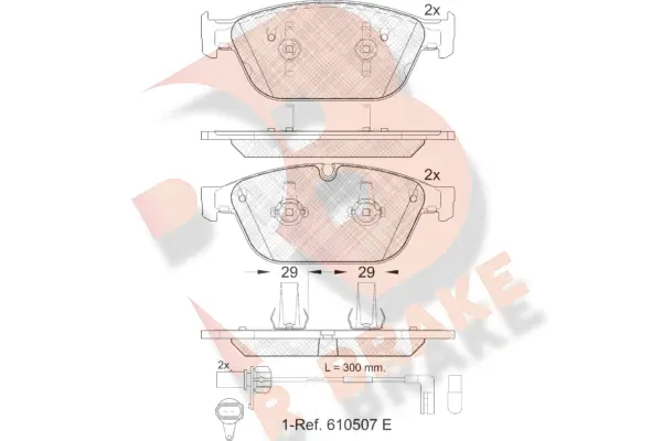 Brake Pad Set, disc brake (RB1994)