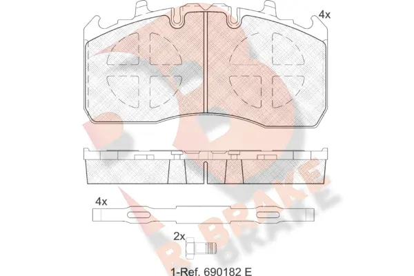 Brake Pad Set, disc brake (RB2122-066)