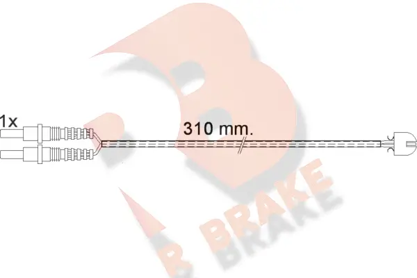 Warning Contact, brake pad wear (610496RB)
