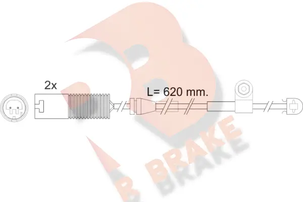 Warning Contact, brake pad wear (610396RB)