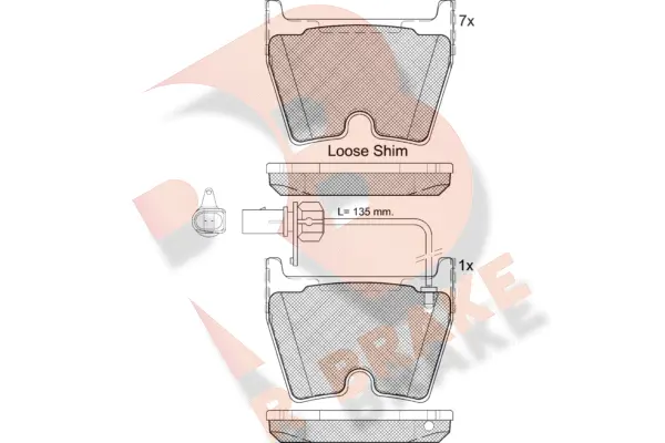 Brake Pad Set, disc brake (RB2113-208)