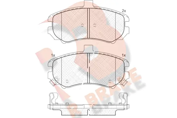 Brake Pad Set, disc brake (RB1666)