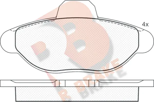 Brake Pad Set, disc brake (RB0923)
