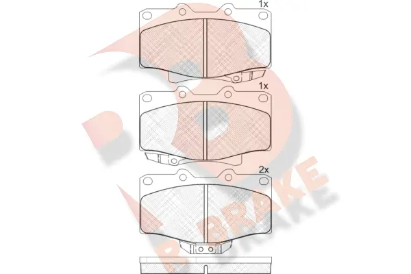 Brake Pad Set, disc brake (RB1025)
