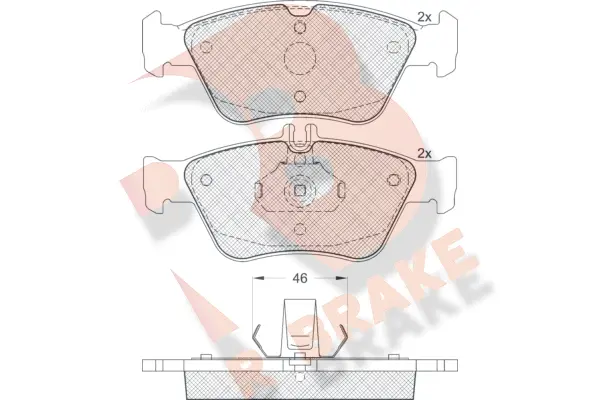 Brake Pad Set, disc brake (RB1115)